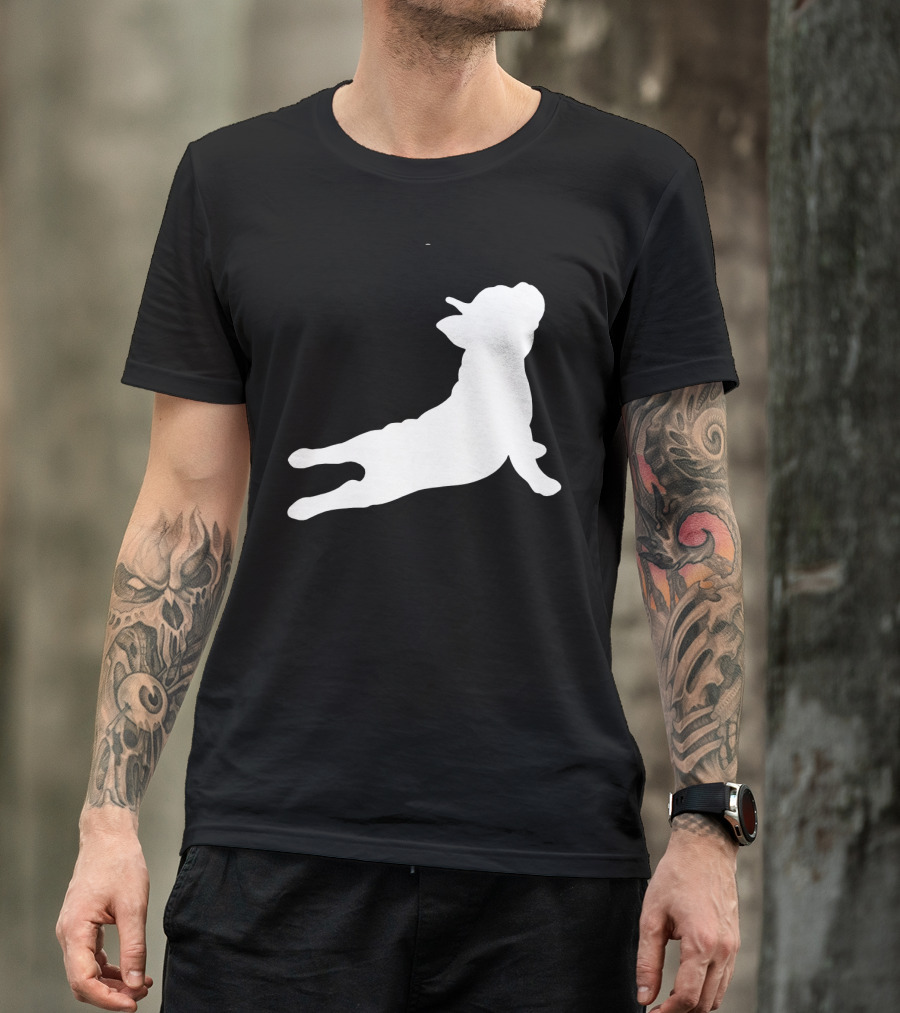 Funny French Bulldog Yoga Pose Cute French Bulldog T-Shirt