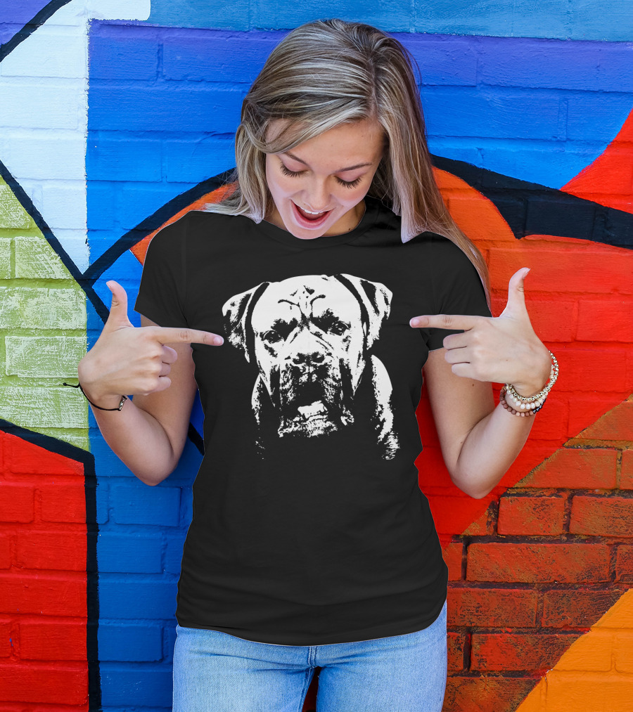 Dog Lovers Boxer Face T-Shirt