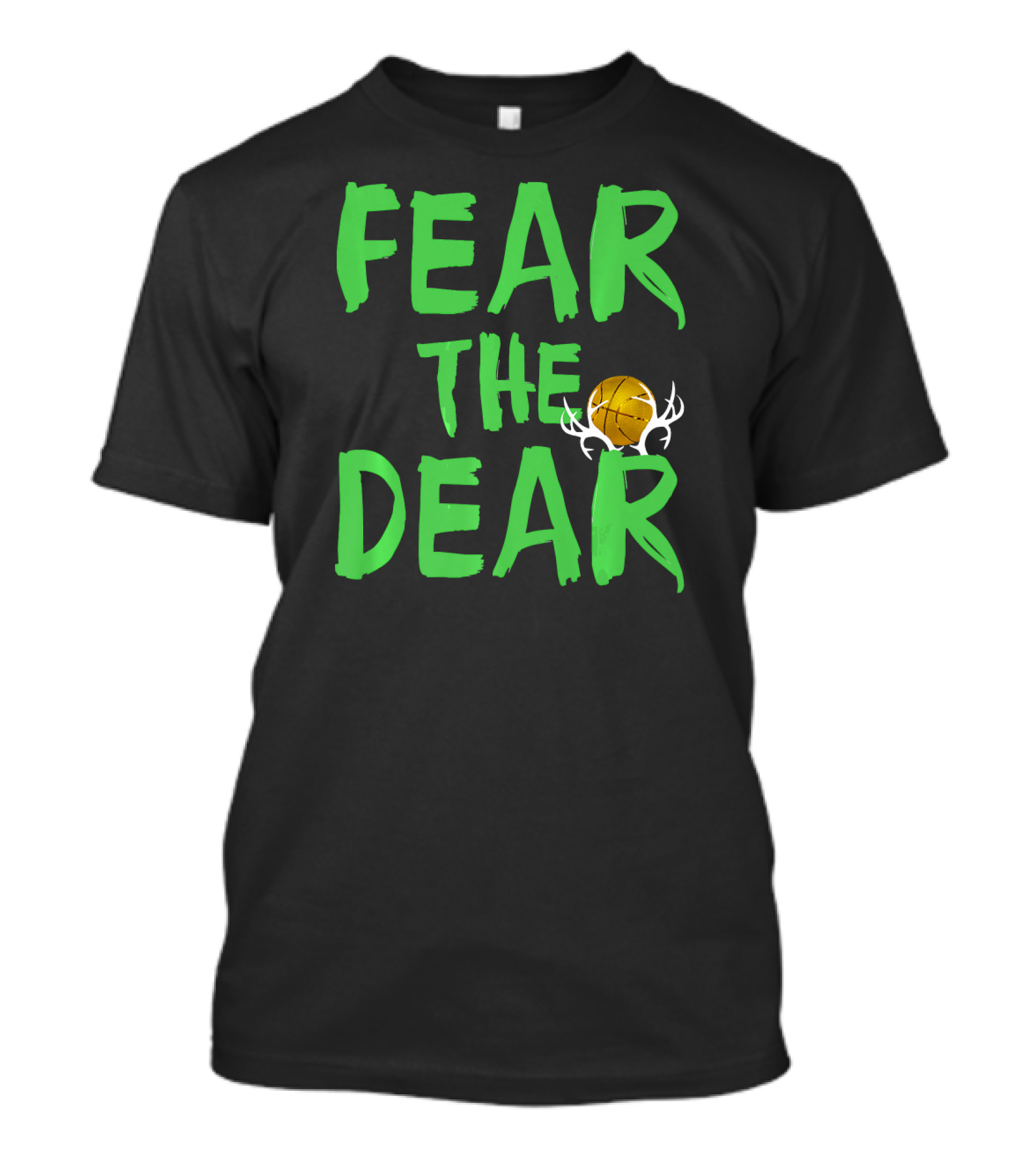 Fear The Deer For Milwaukee Basketball Bucks T-Shirt