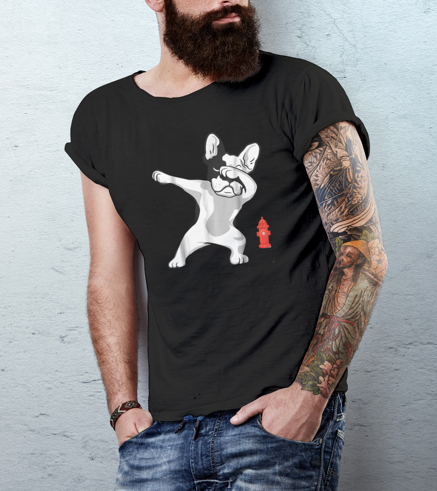 French Bulldog Frenchie Dabbing Lover Puppy Fire Hydrant T-Shirt