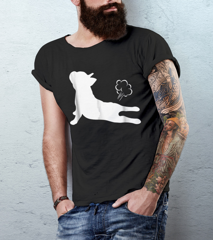 French Bulldog Yoga Exhale Pose Humor T-Shirt