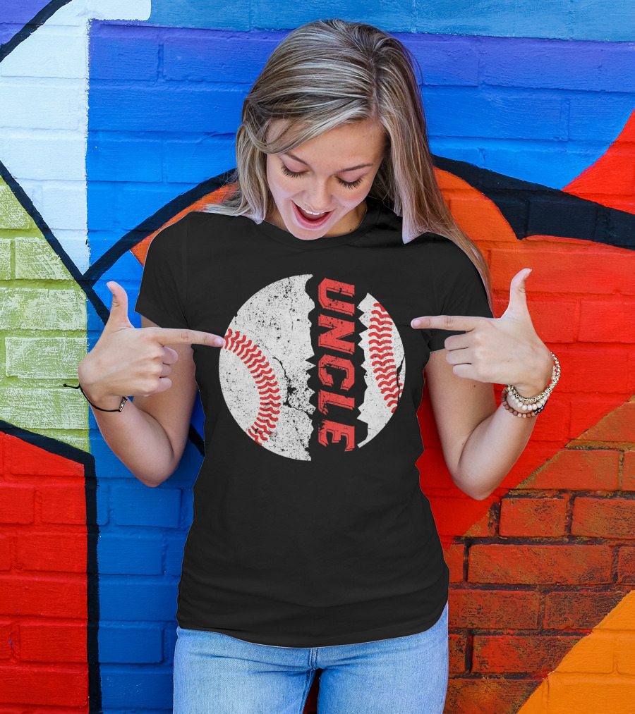 Uncle Funny Baseball Softball Fat Ball T-Shirt