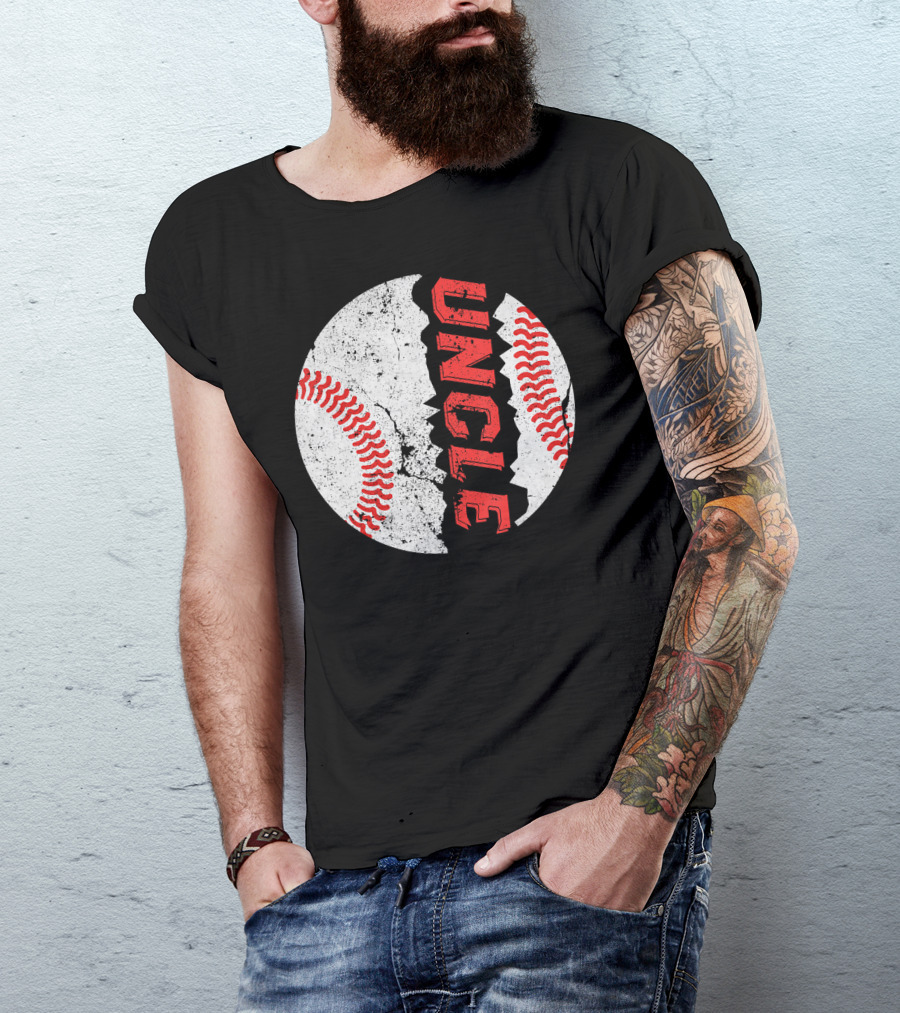 Uncle Funny Baseball Softball Fat Ball T-Shirt