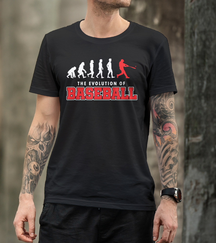 The Evolution Of Baseball Player Swing Progression T-Shirt