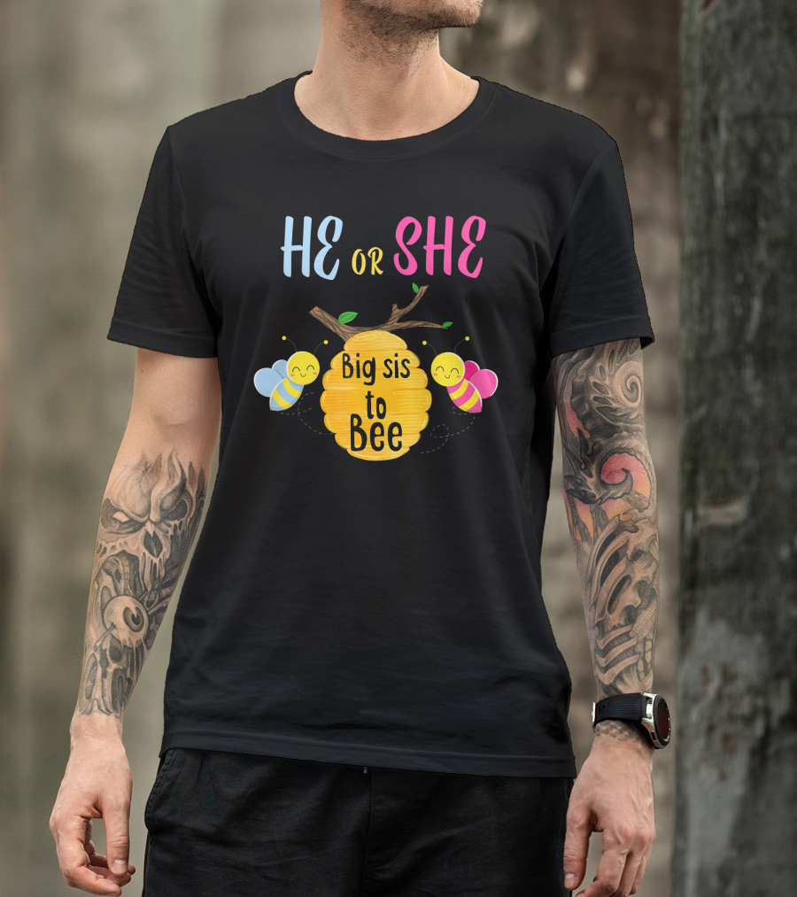 He Or She Big Sis To Bee T-Shirt