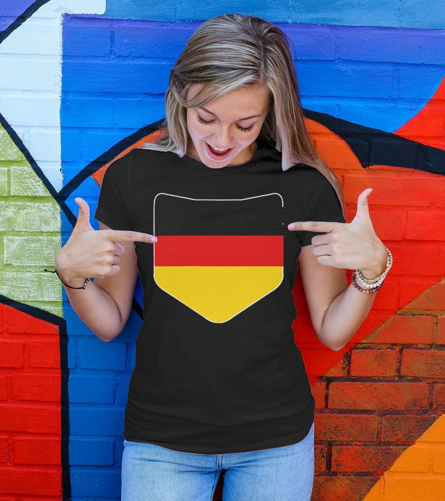 Germany Flag Pocket Print Country Emblem German Colors T-Shirt