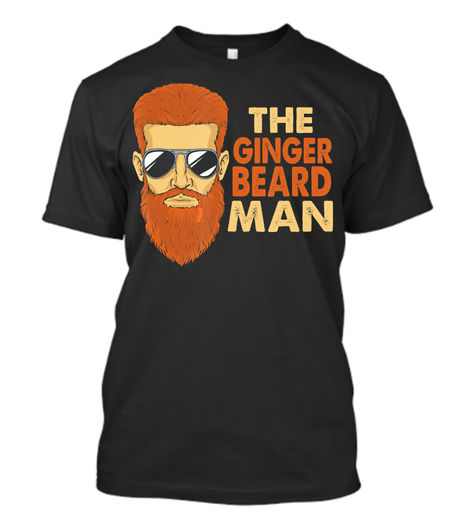 THE GINGER BEARD MAN Dark Red Brown Hair T-Shirt