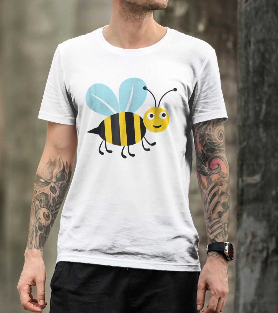 Happy Honey Bee Cute Cartoon T-Shirt