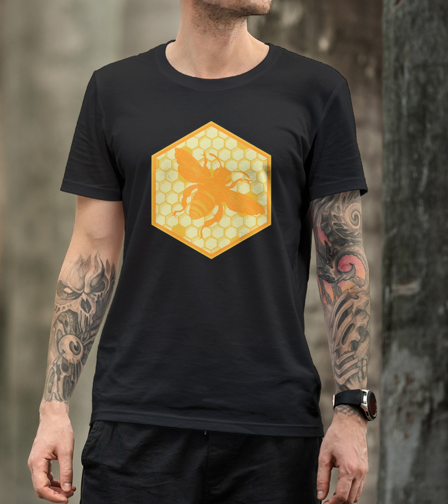 Honey Bees Honey Comb Bee T-Shirt