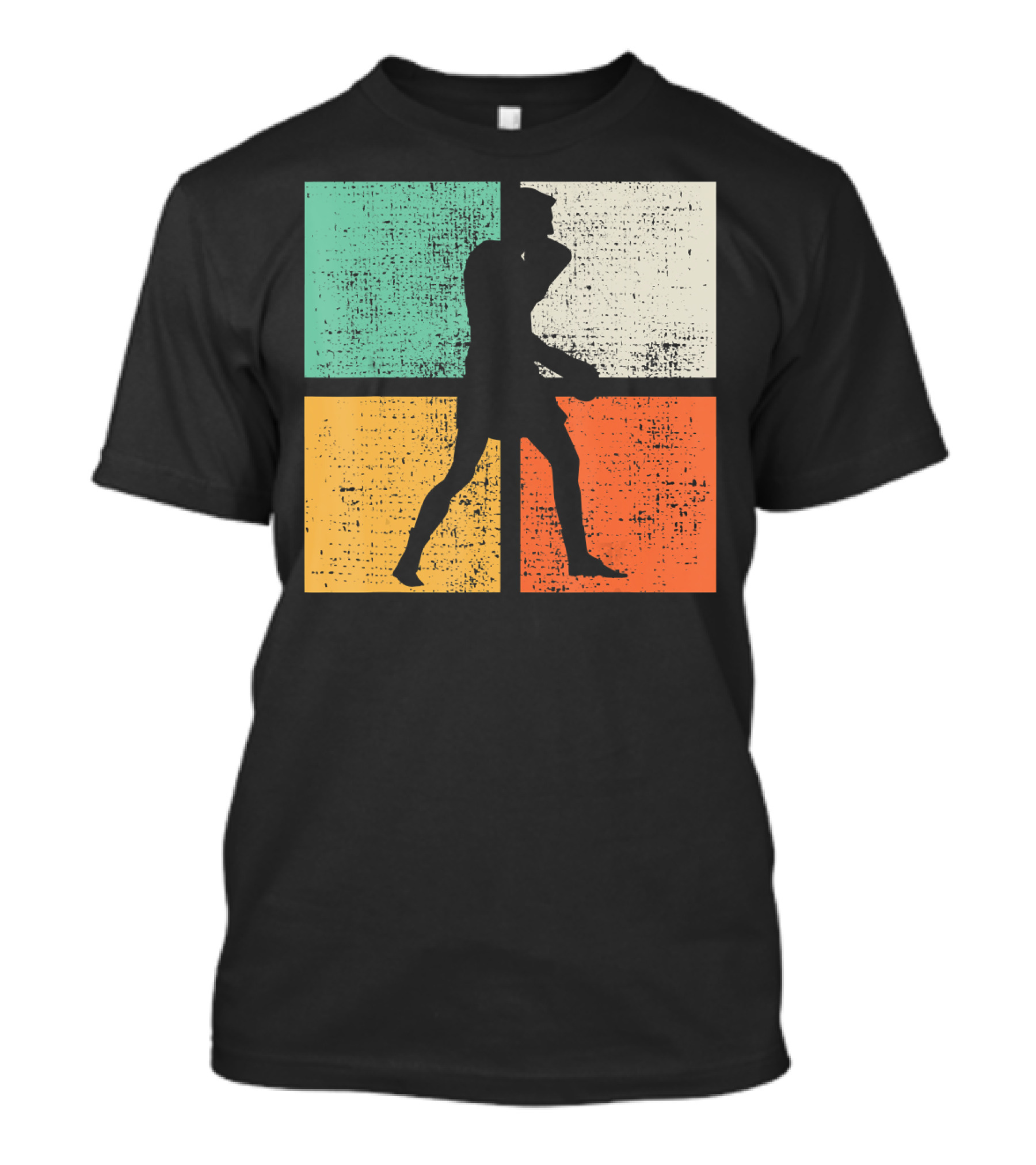 Vintage Boxing Boxer Silhouette Club T-Shirt