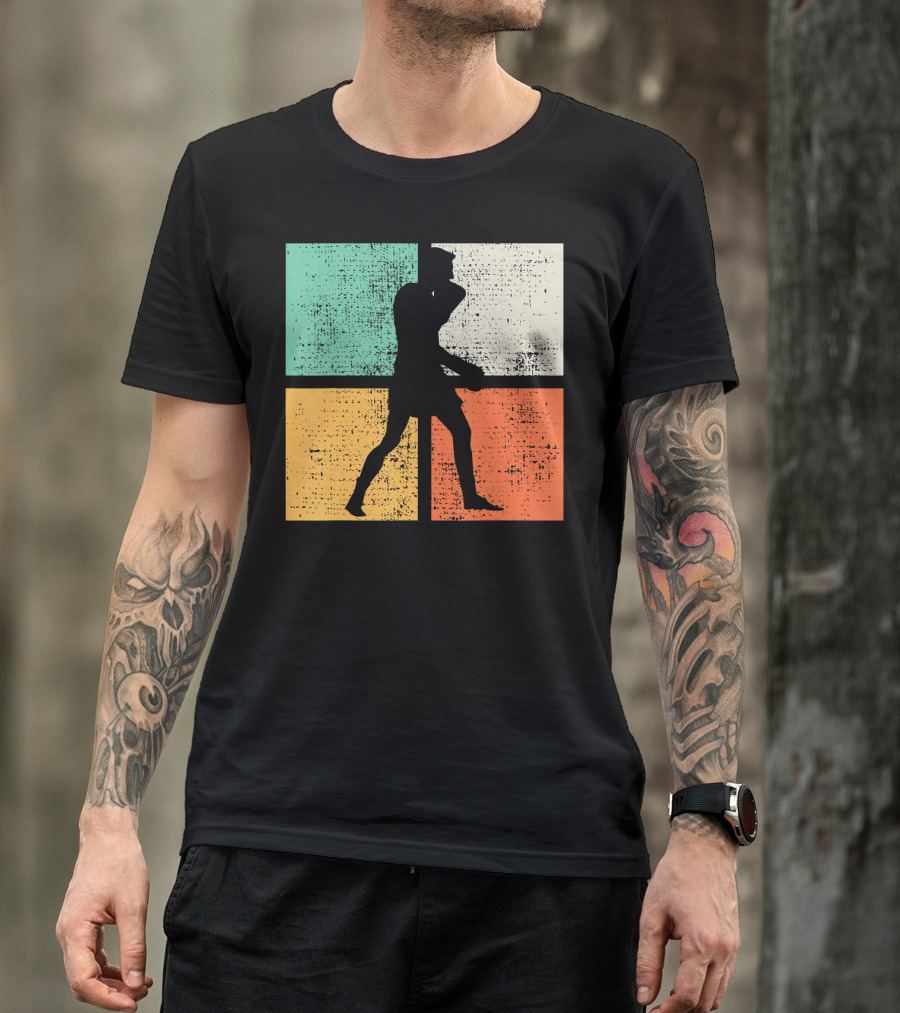 Vintage Boxing Boxer Silhouette Club T-Shirt