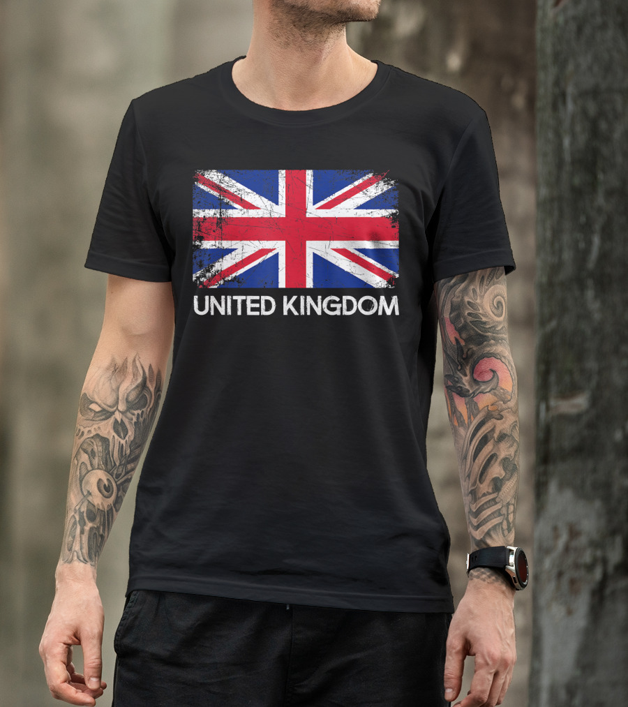 British Flag Vintage United Kingdom T-Shirt