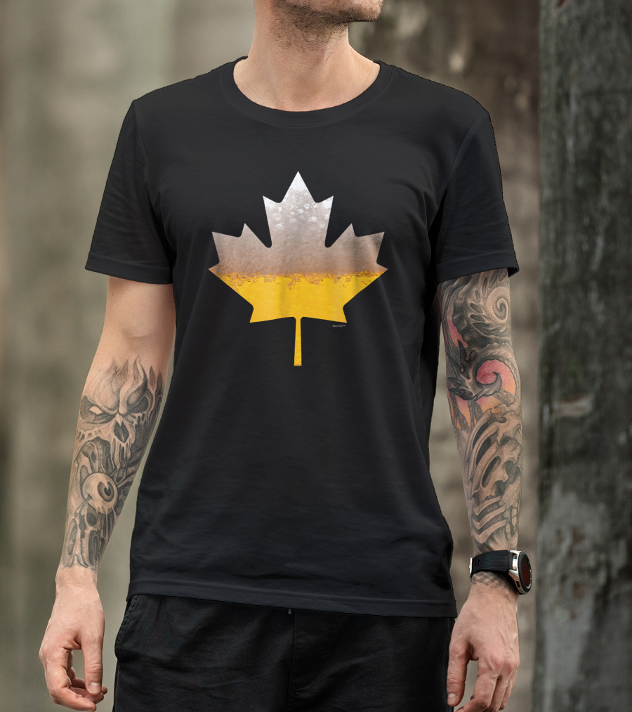 Canada Flag Brewmaster Craft Beer Maple Leaf T-Shirt