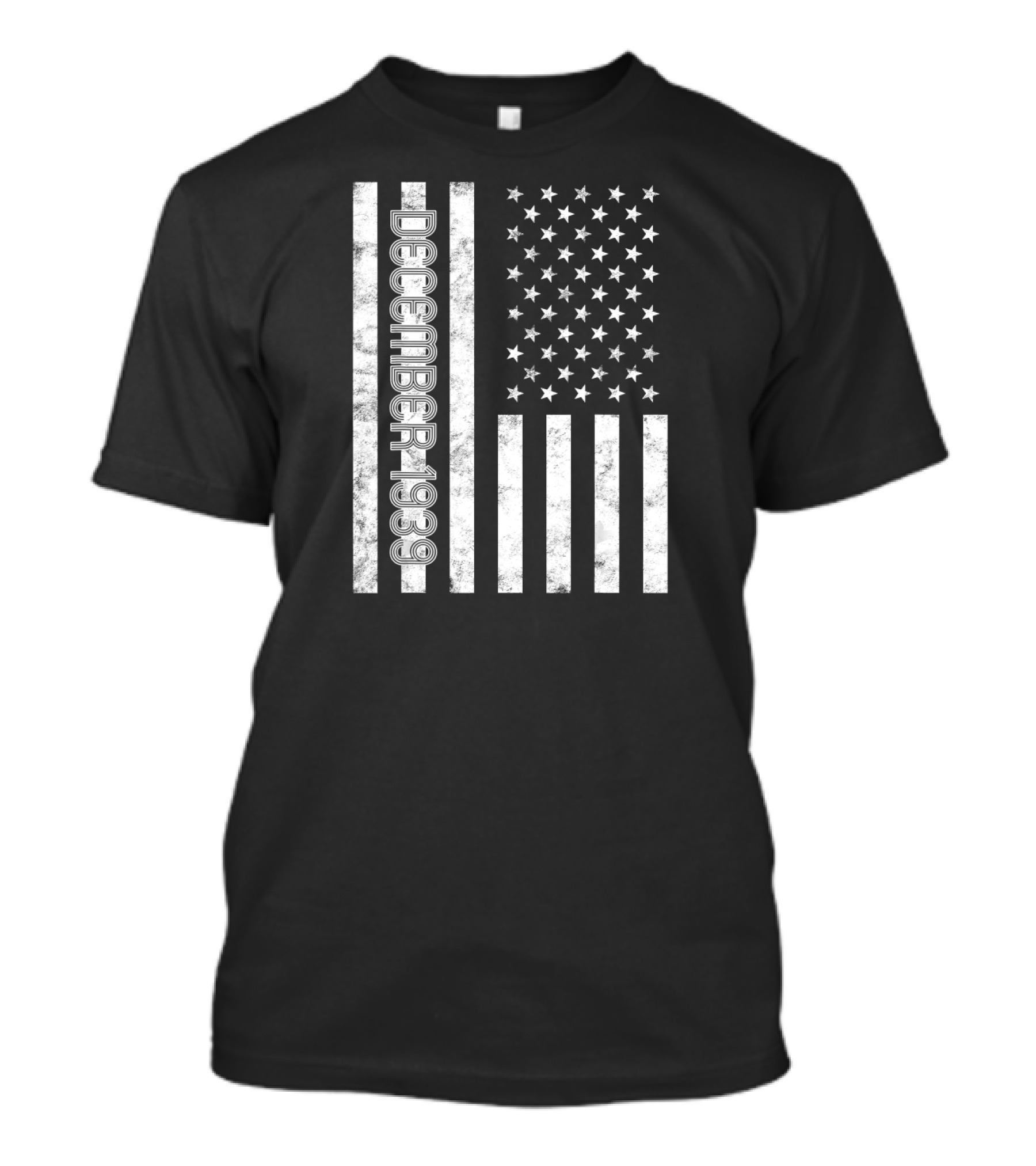 December 1939 American Flag Birthday T-Shirt