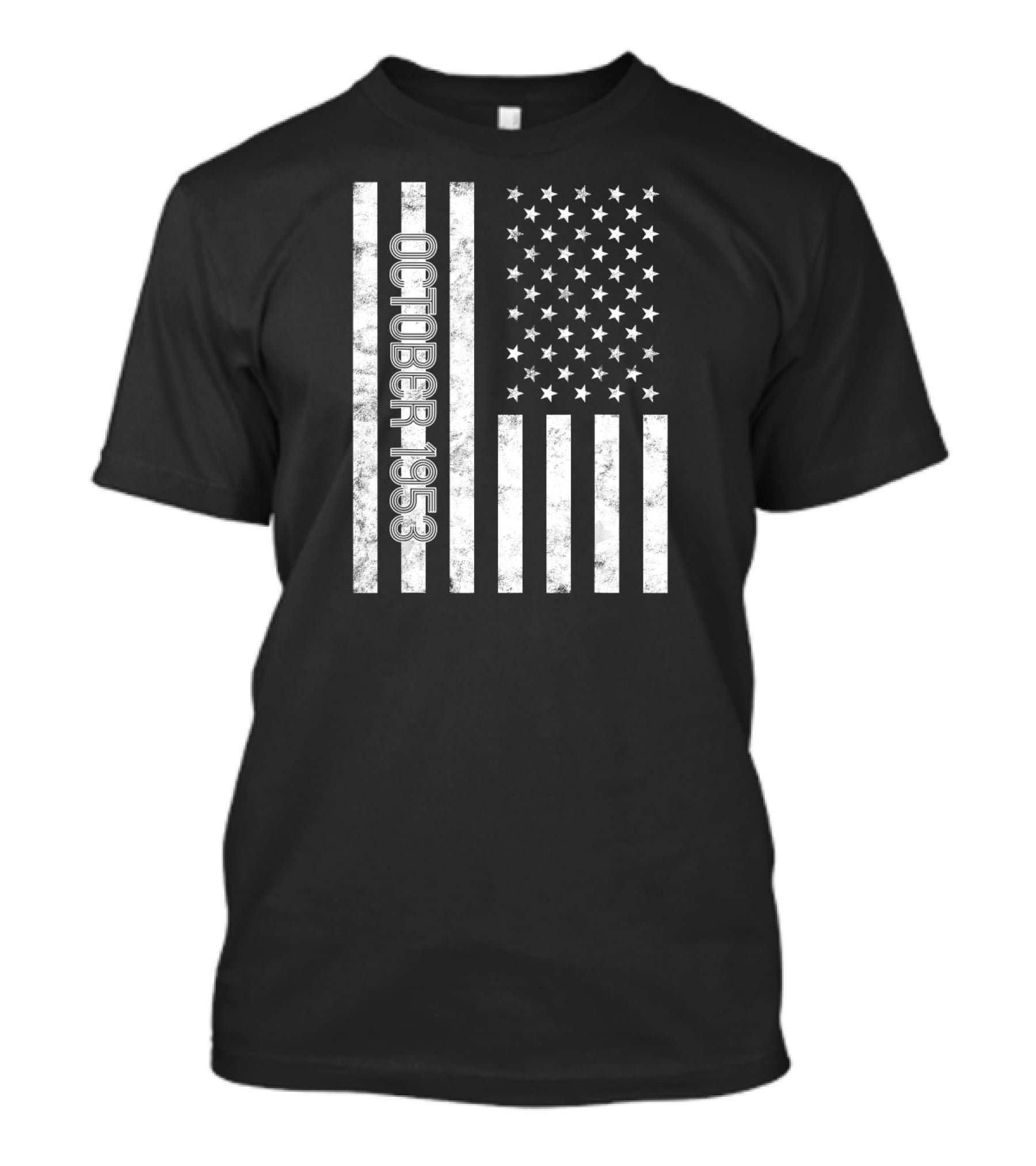 October 1953 American Flag Birthday T-Shirt