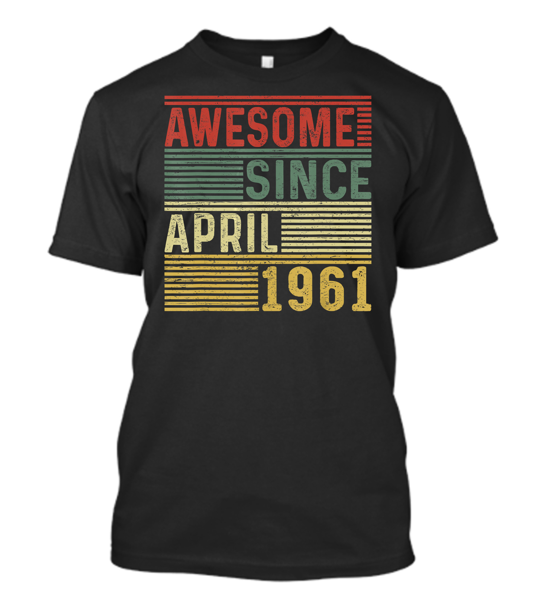 Awesome Since April 1961 Vintage T-Shirt
