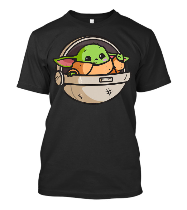 Baby YODA FanClub SW Holiday Grogu In Hover Pod T-Shirt