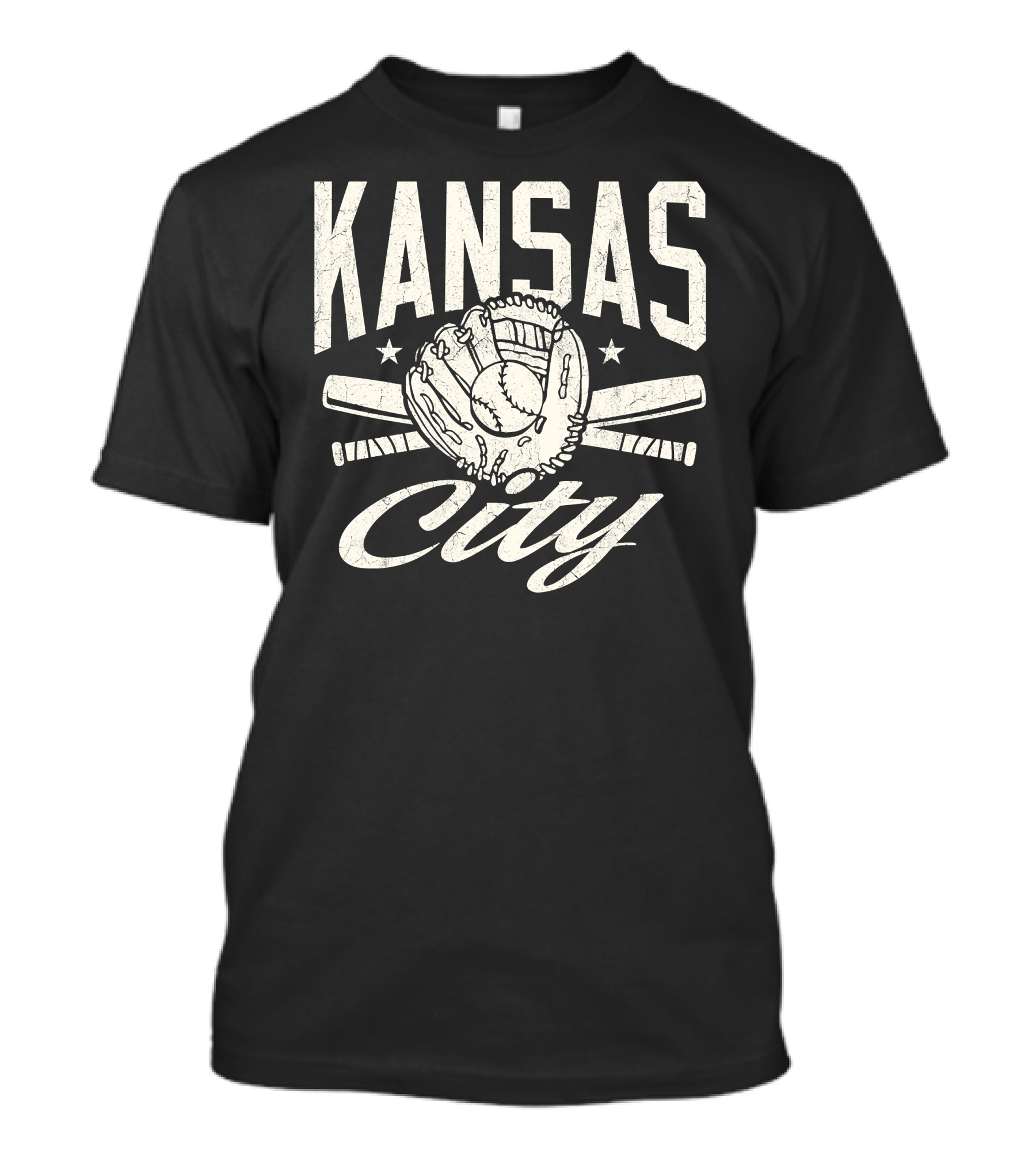 Kansas City Baseball Glove And Bats Fan Hom Season T-Shirt