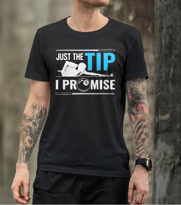 Just The Tip I Promise Cue Billiards Pool Balls Game T-Shirt