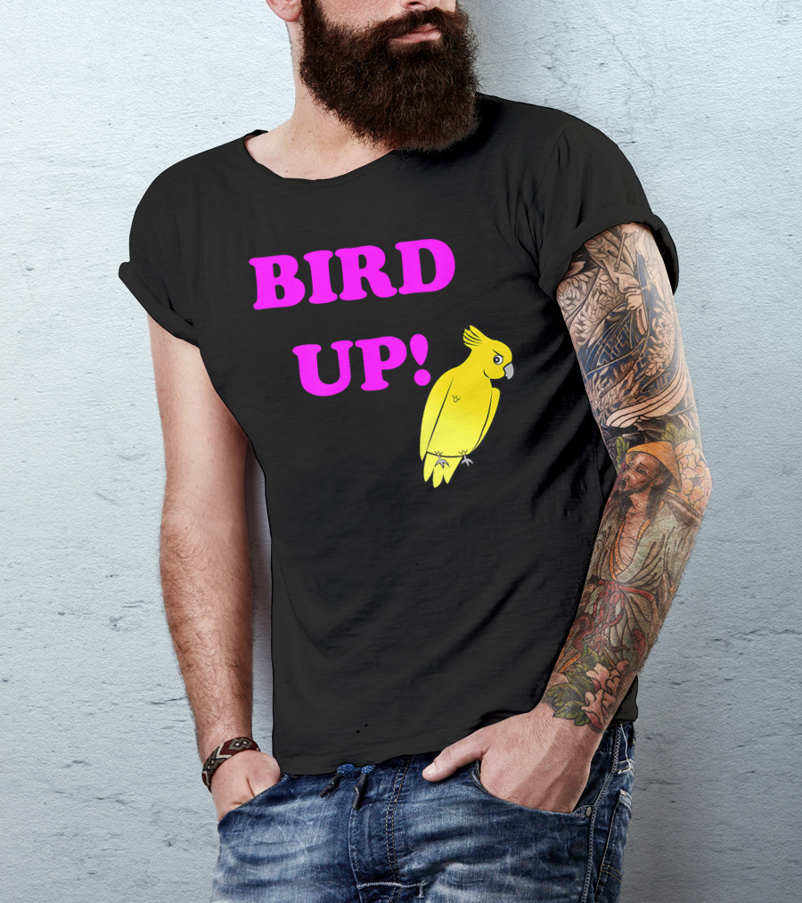 BIRD UP Yellow Parrot T-Shirt