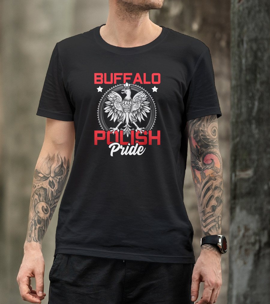 Buffalo Polish Pride Eagle Emblem Dyngus Day T-Shirt