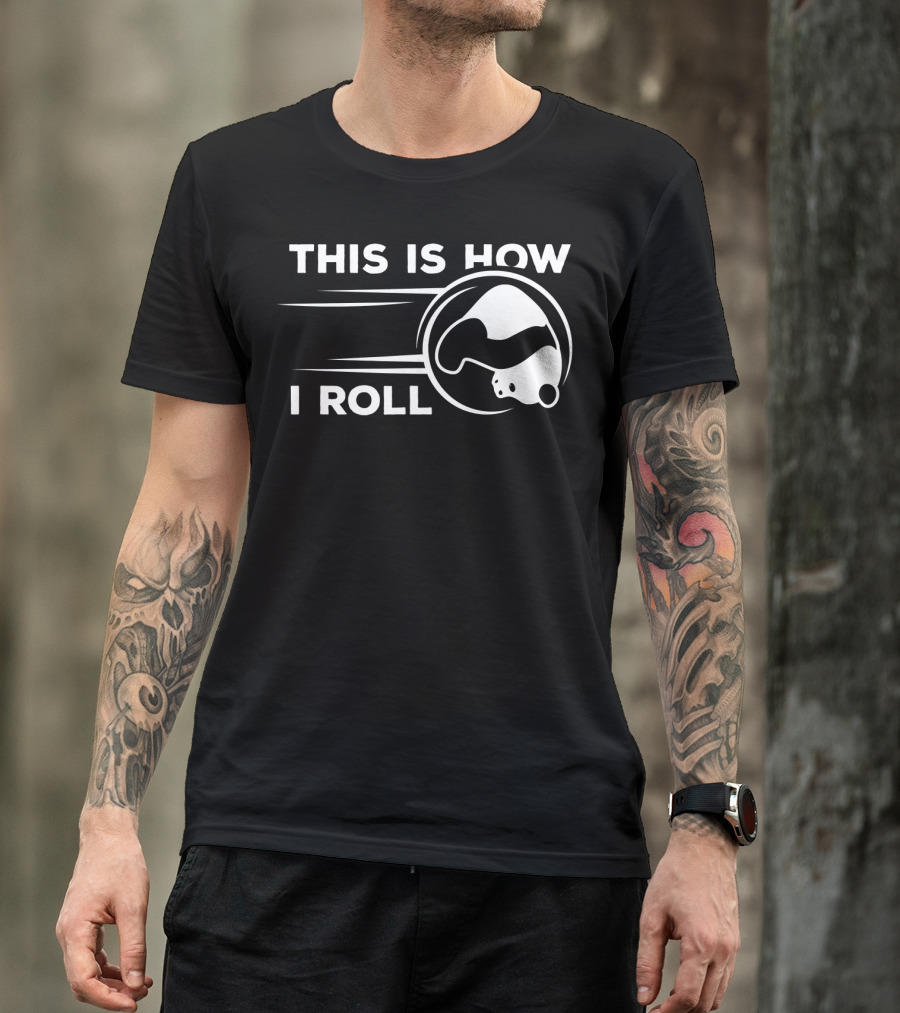 This Is How I Roll Funny Bowling Panda T-Shirt