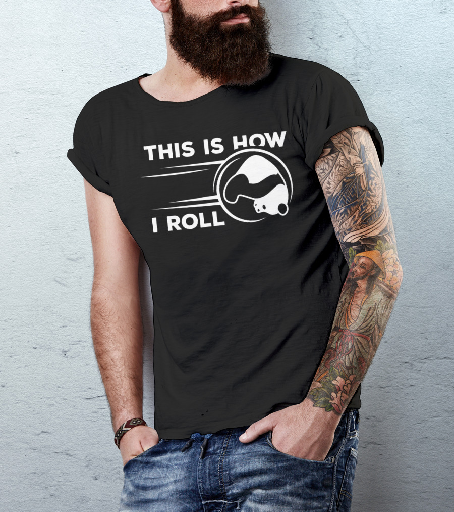 This Is How I Roll Funny Bowling Panda T-Shirt