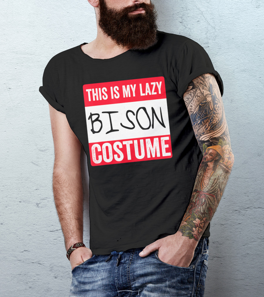 This Is My Lazy Bison Costume T-Shirt