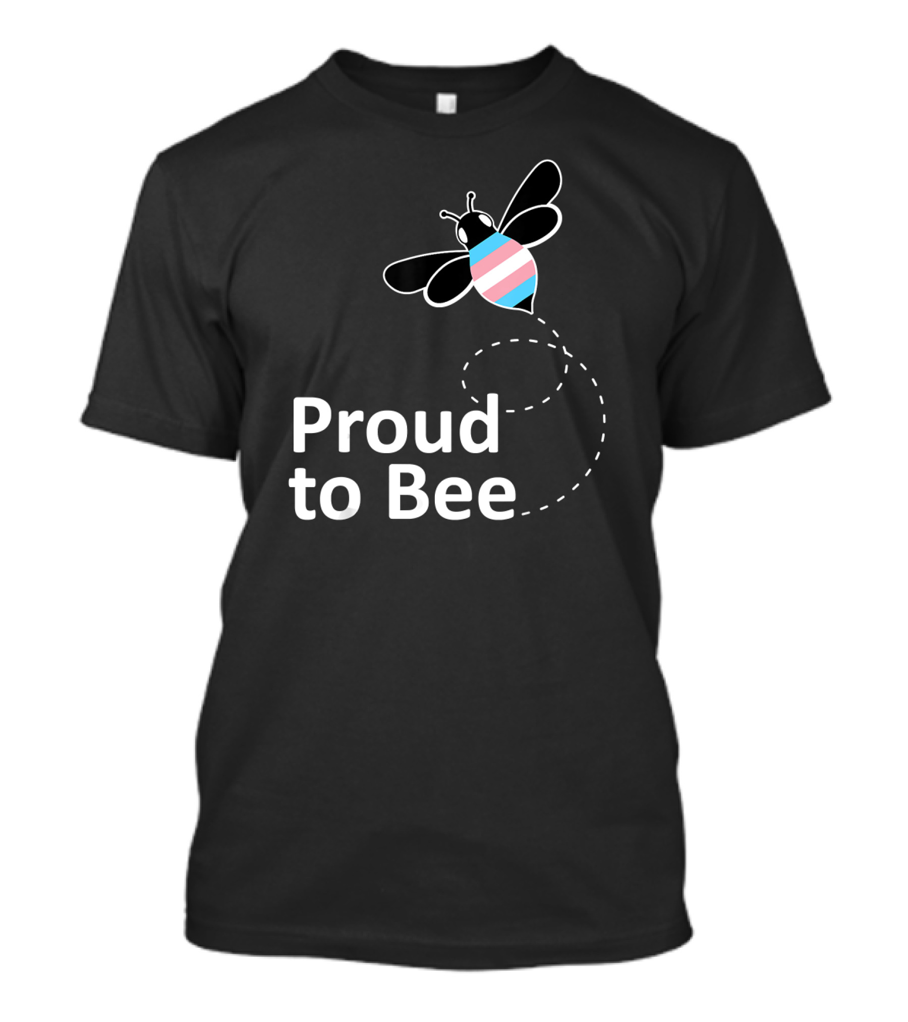 Proud To Bee Transgender Pride Stripes T-Shirt
