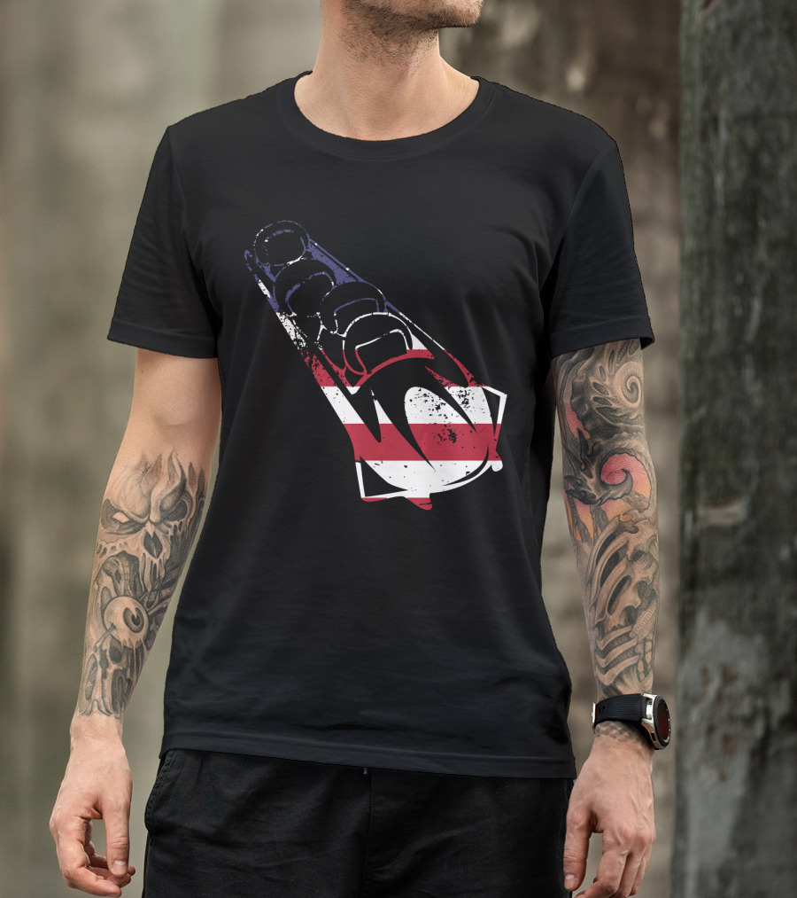 USA American Flag Bobsledding Team Patriot Sports T-Shirt