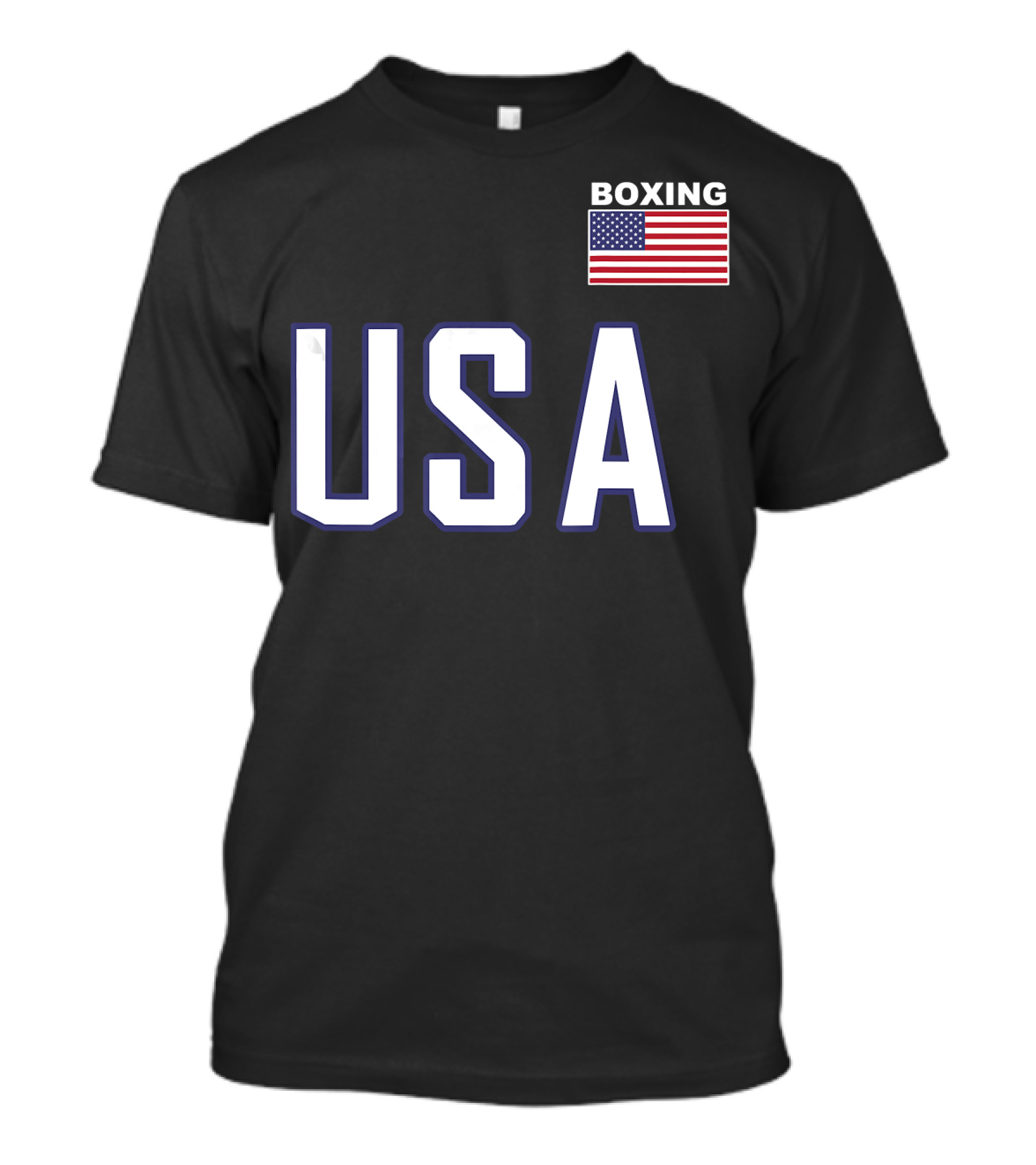 USA Boxing Flag Training Pocket T-Shirt