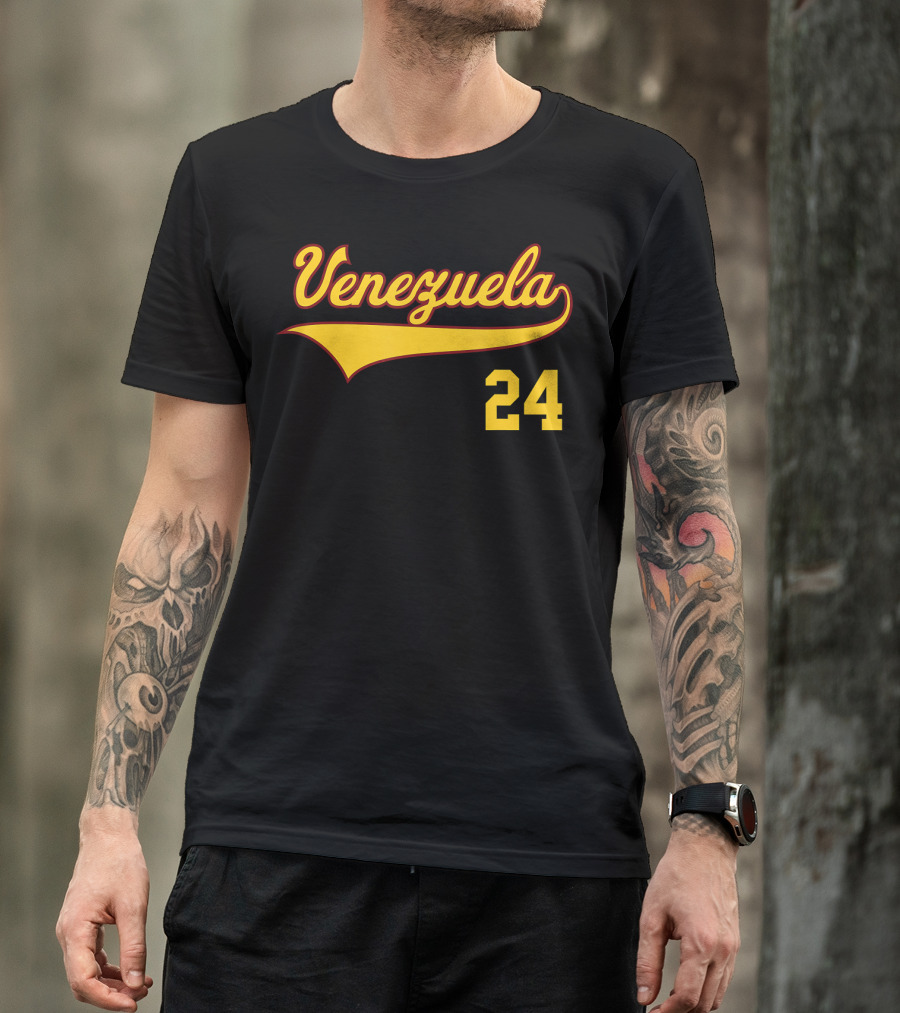 Venezuela 24 Vinotinto Baseball T-Shirt