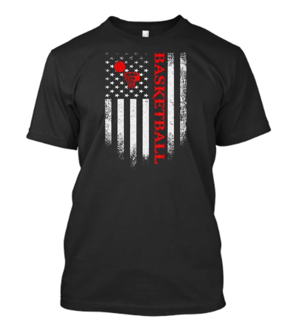 Vintage USA Basketball American Flag T-Shirt