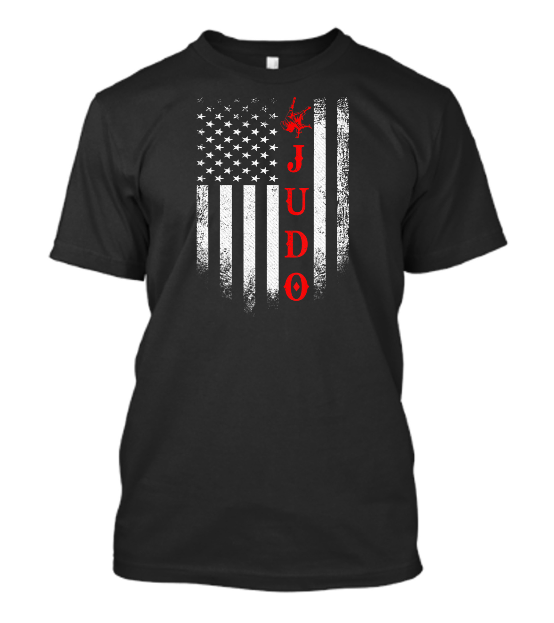 Vintage American Flag Judo USA Martial Arts Humor T-Shirt