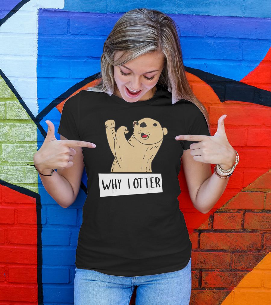 Why I Otter Funny Fighting Otter Pun Boxing Champion T-Shirt