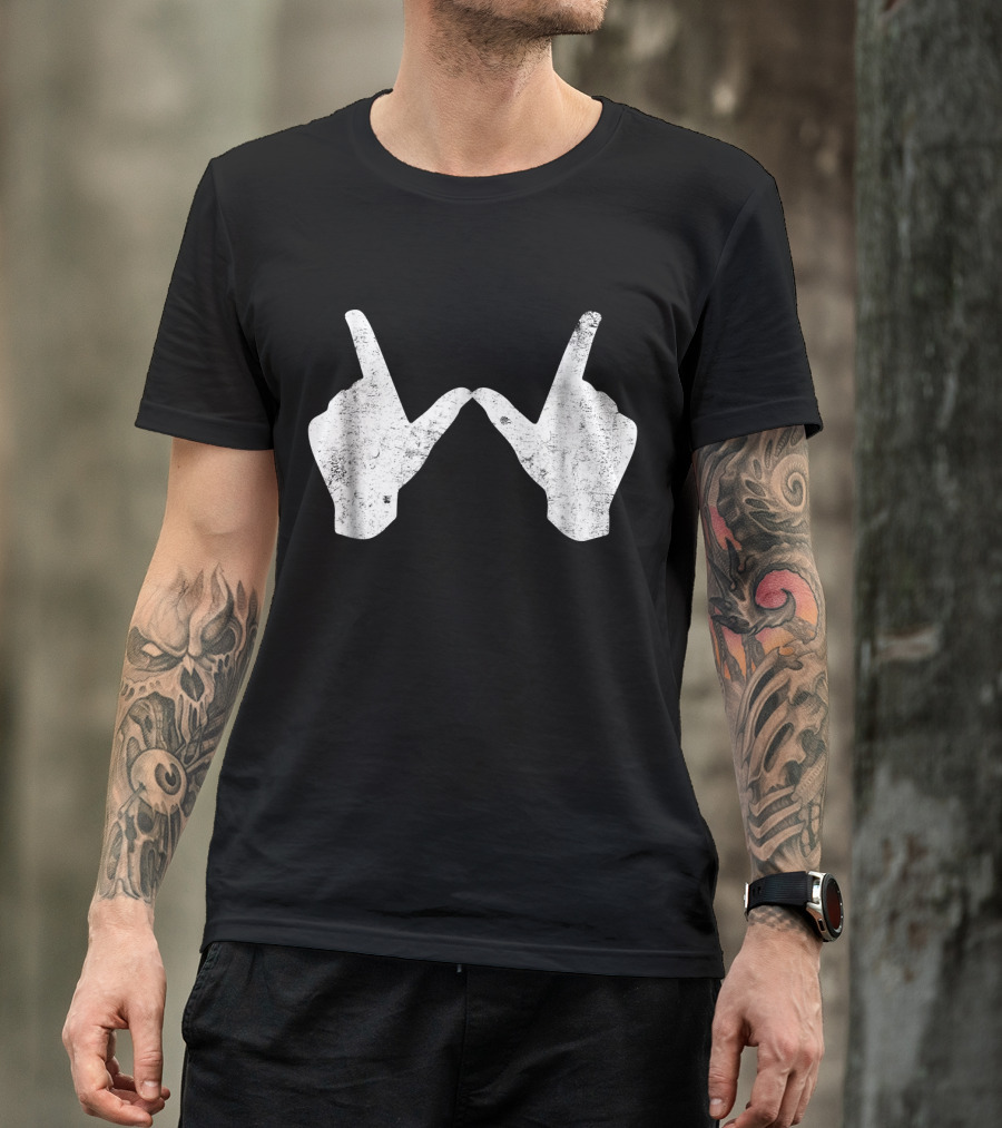 Wisconsin Youth University Hand Gesture W T-Shirt