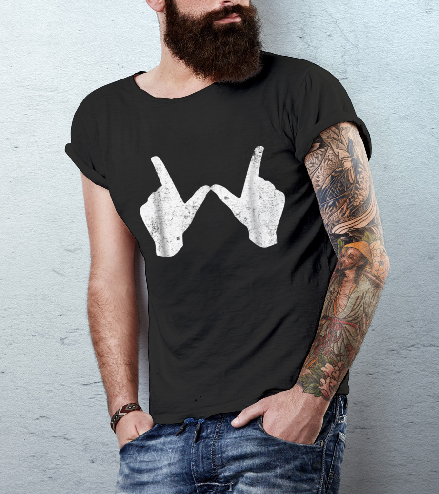 Wisconsin Youth University Hand Gesture W T-Shirt