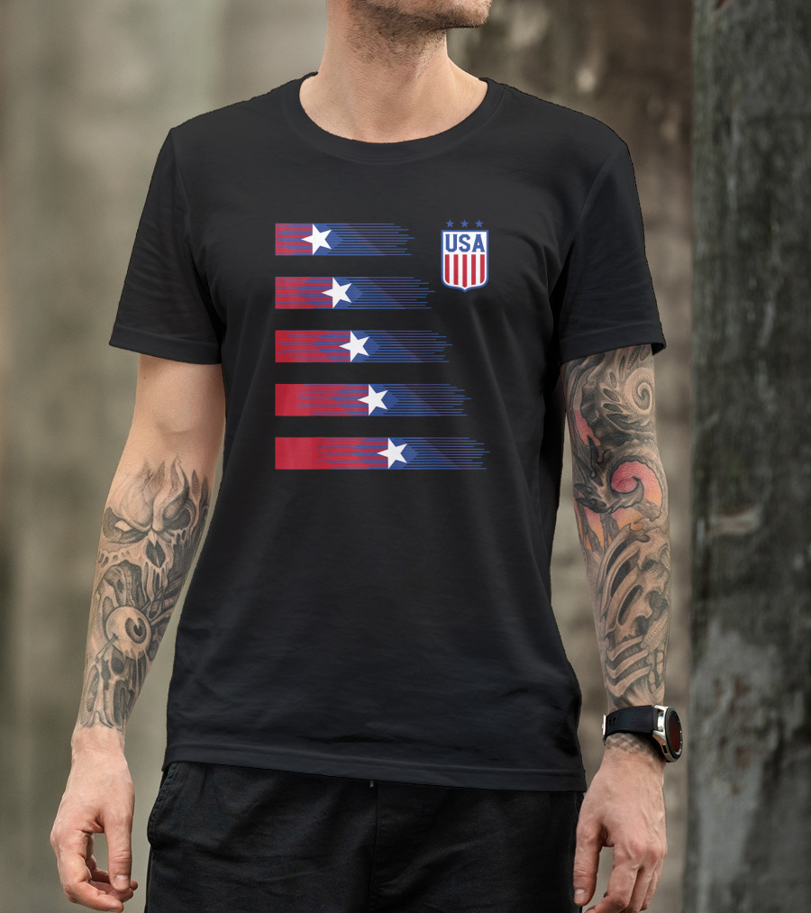 USA Soccer Stars Women Men Kids T-Shirt