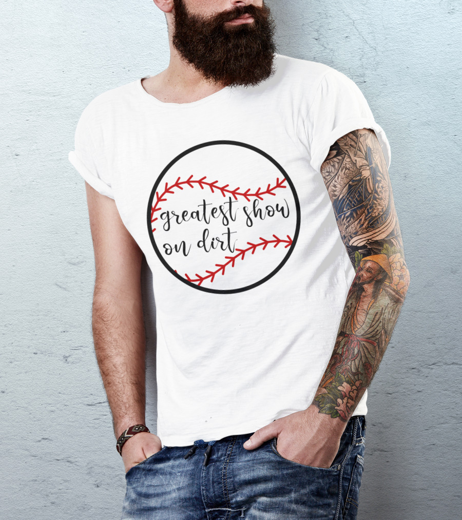 Greatest Show On Dirt Women's Baseball T-Shirt