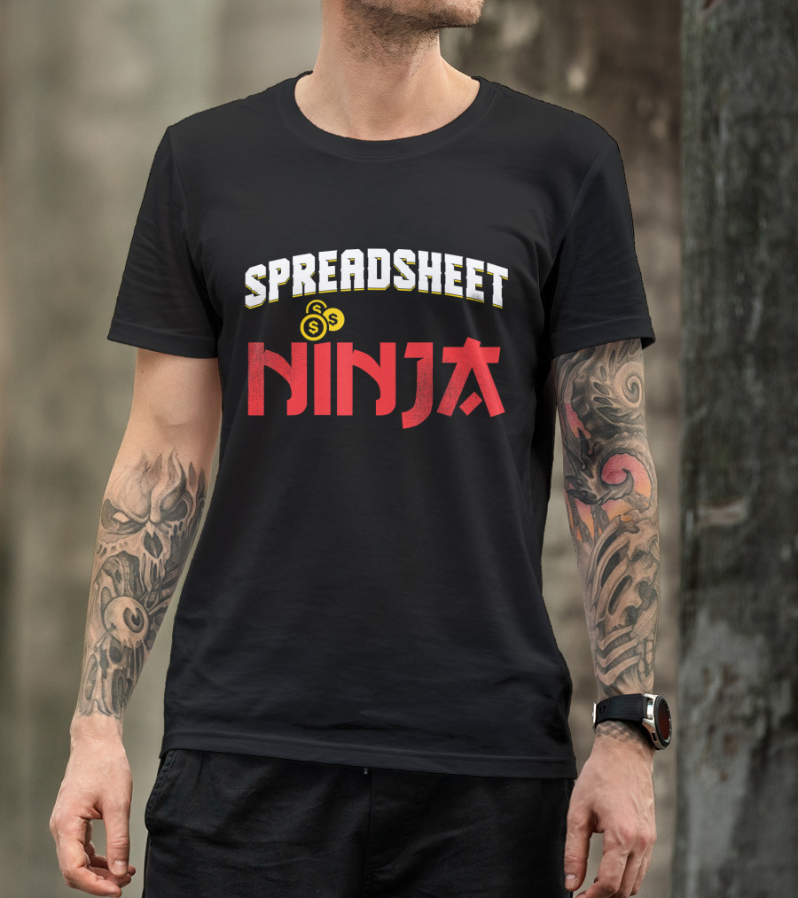Spreadsheet Ninja CPA Bookkeeper Accountant T-Shirt