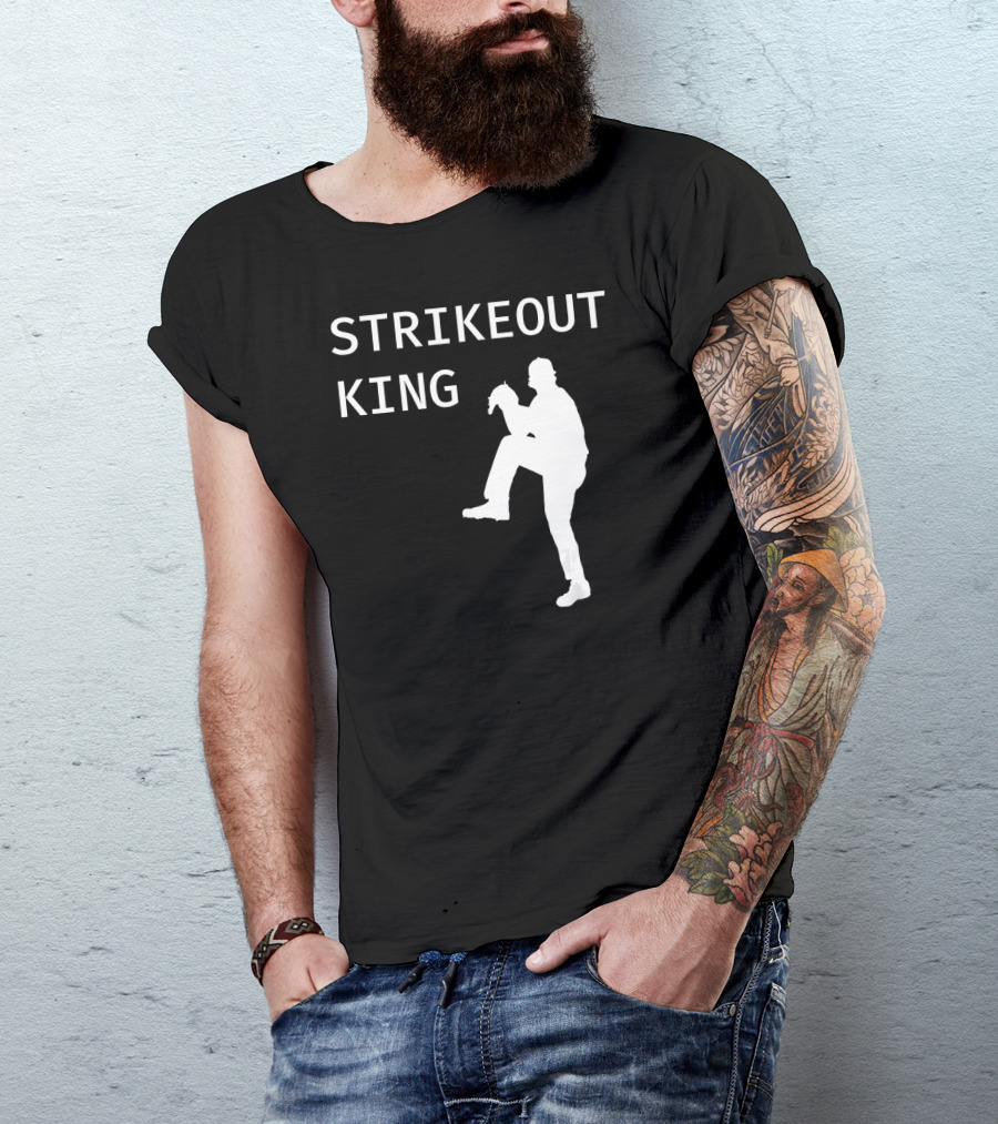 STRIKEOUT KING Baseball Pitcher T-Shirt