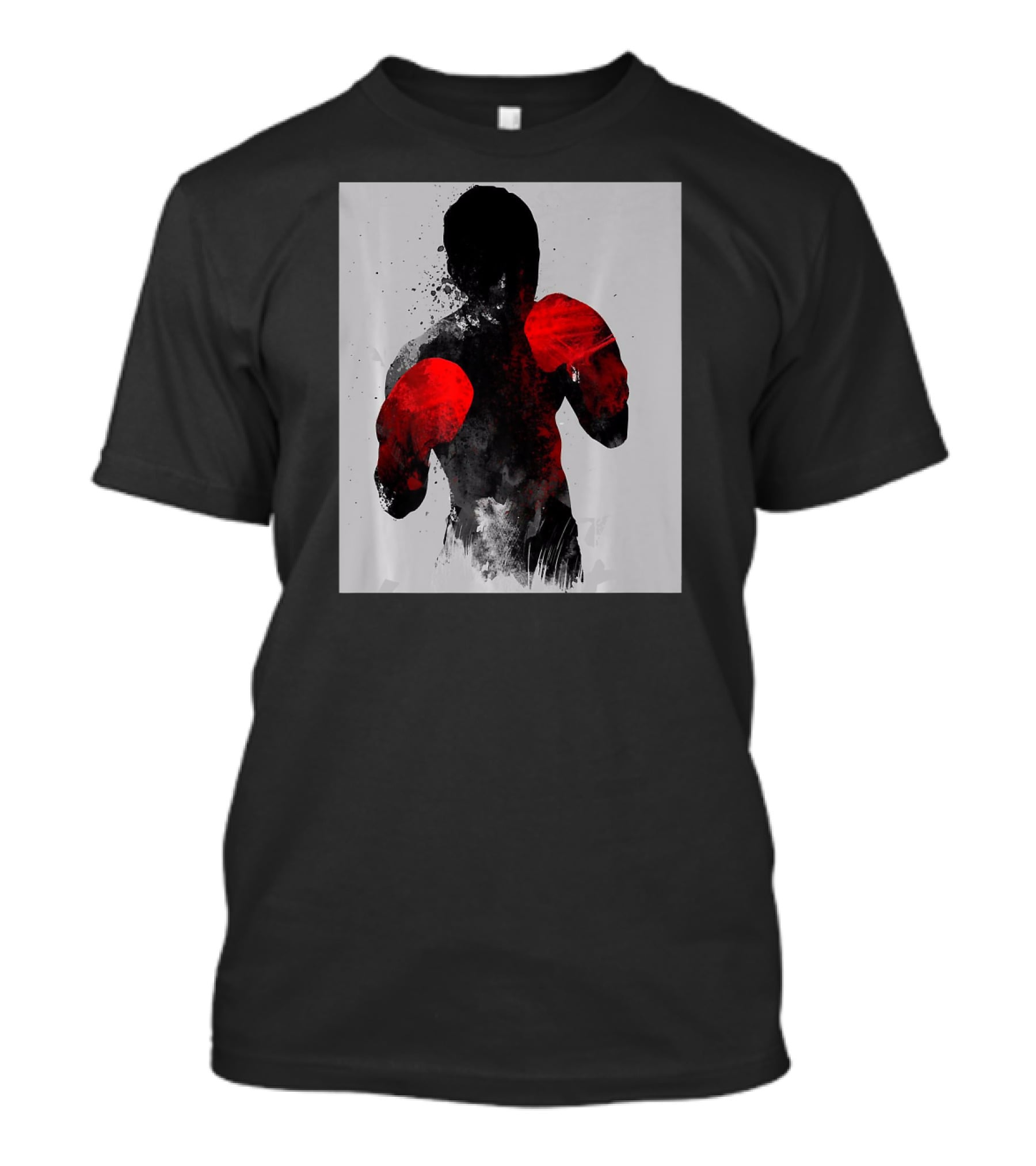 Striker Boxing Muay Thai Kickboxing MMA Red Gloves Fighter T-Shirt