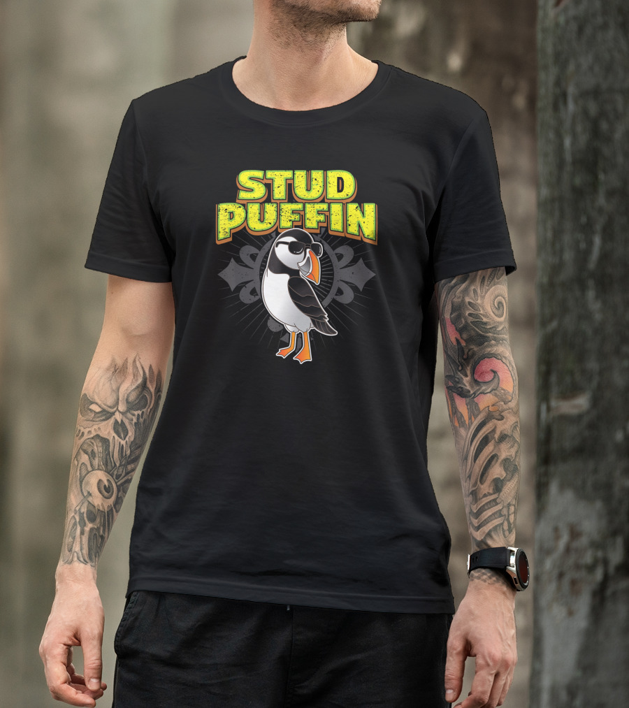 Stud Puffin Cool Seabird Stud Muffin T-Shirt