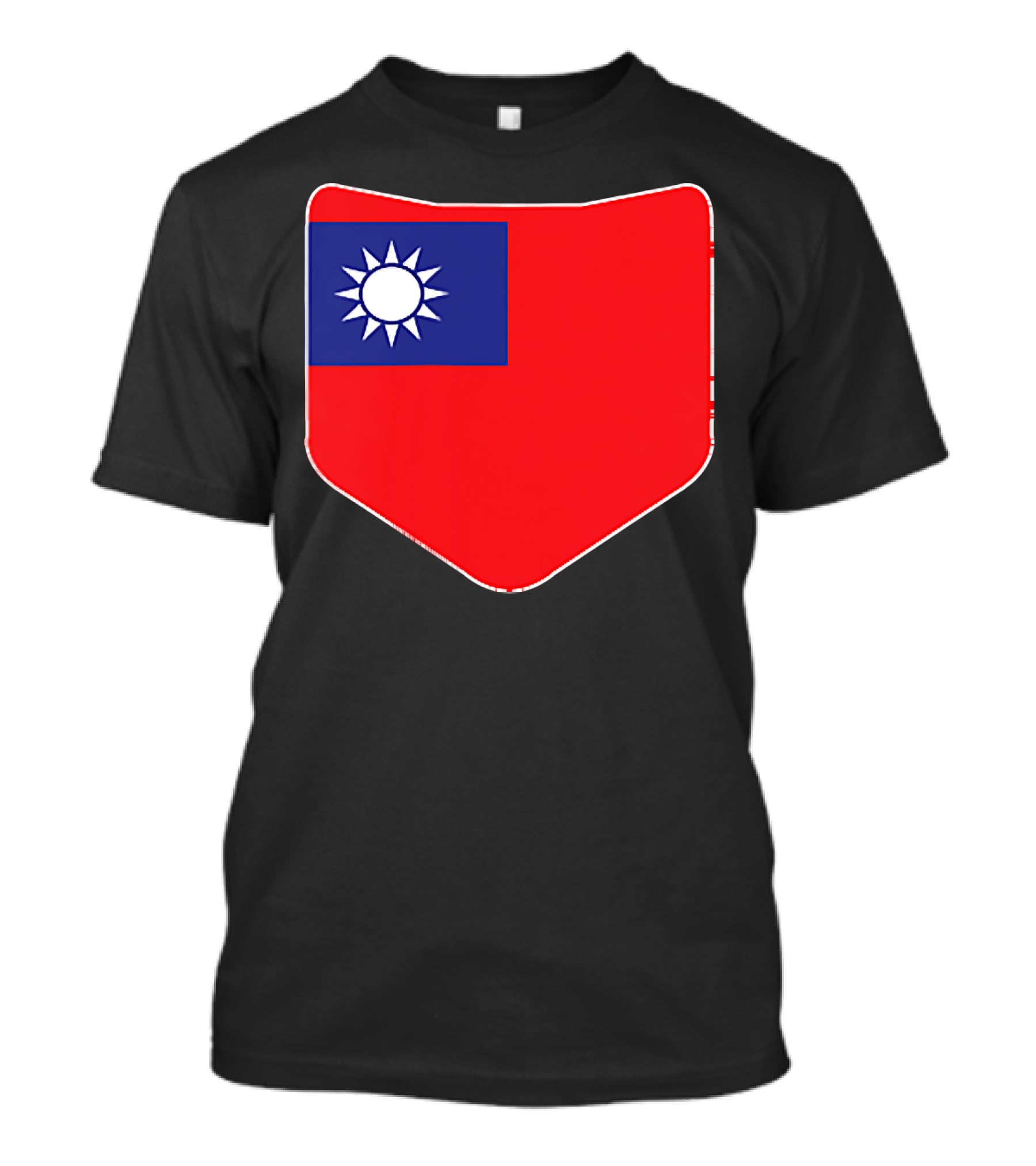 Taiwan Flag Pocket T-Shirt