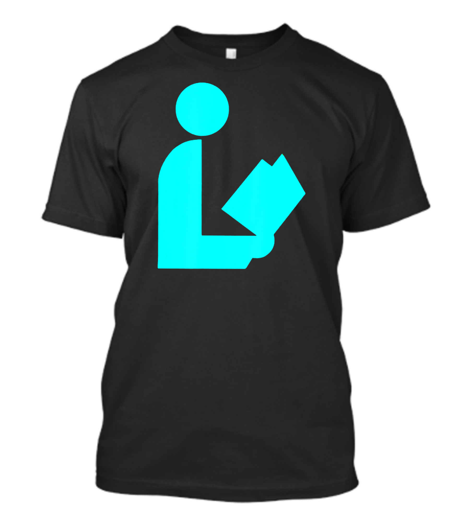 TealAqua Library Icon Road Sign Librarian Summer T-Shirt