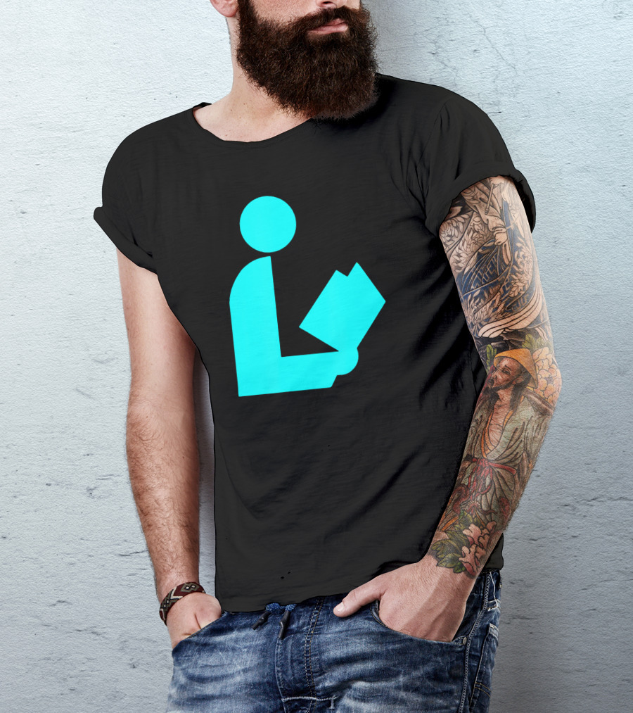 TealAqua Library Icon Road Sign Librarian Summer T-Shirt