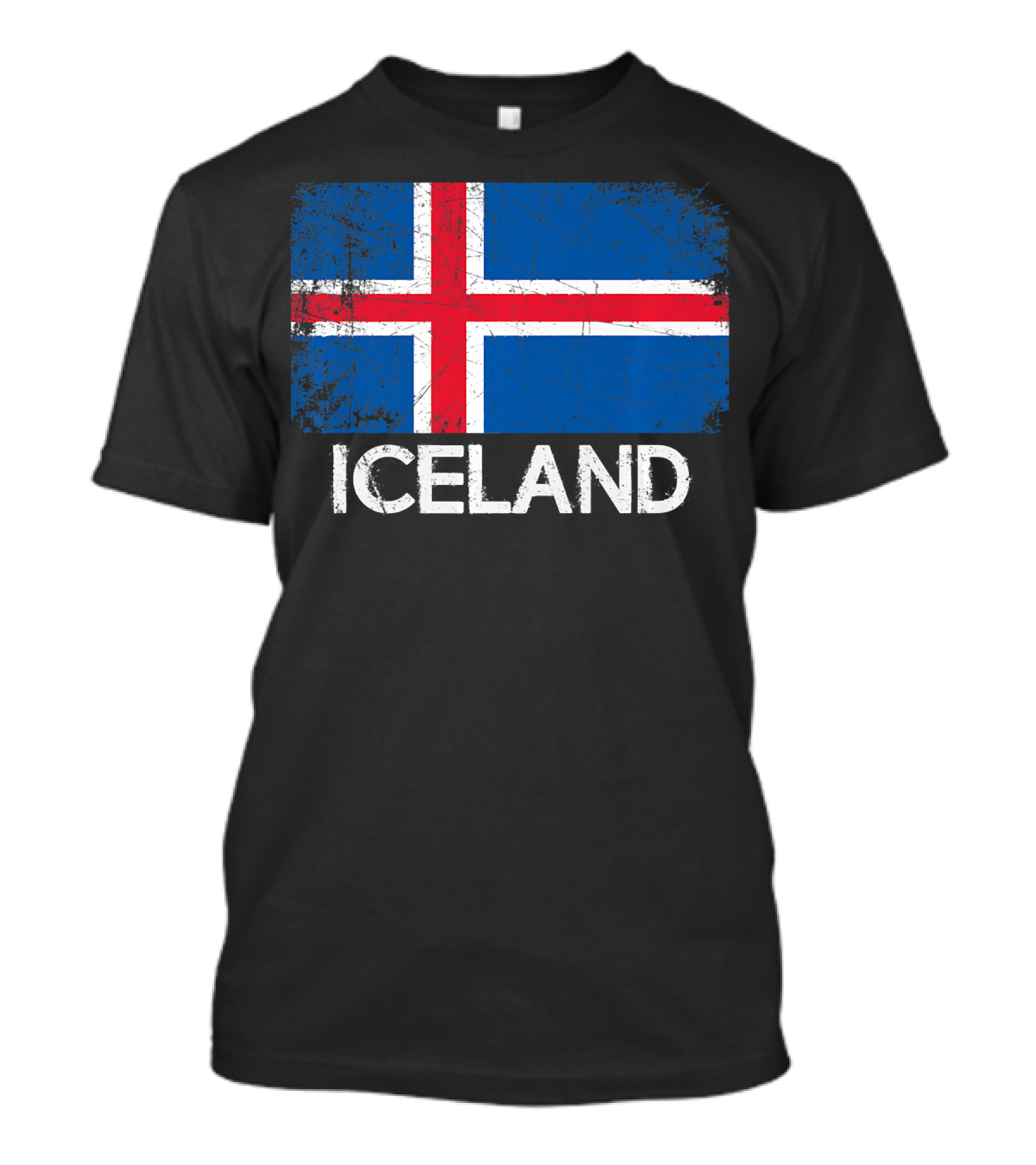 Icelandic Flag Vintage Iceland T-Shirt