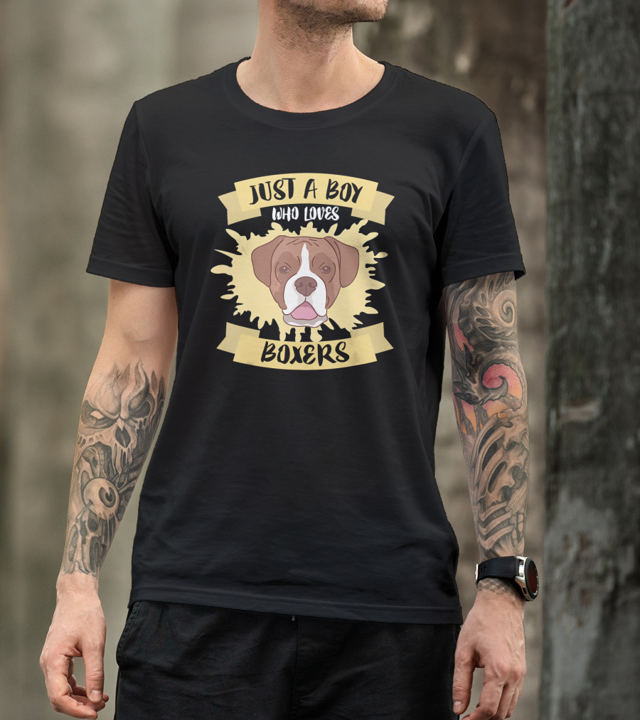Just A Boy Who Loves Boxers T-Shirt