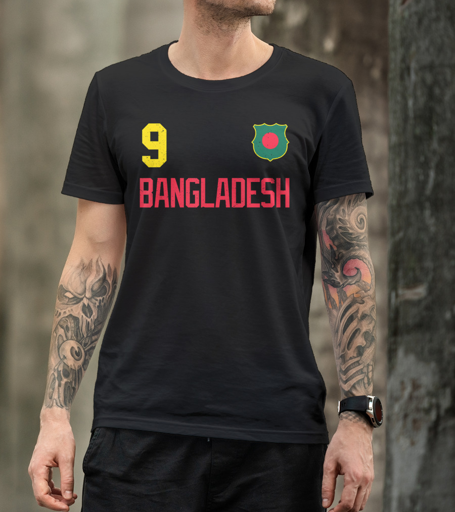9 Bangladesh Football Soccer Cricket T-Shirt
