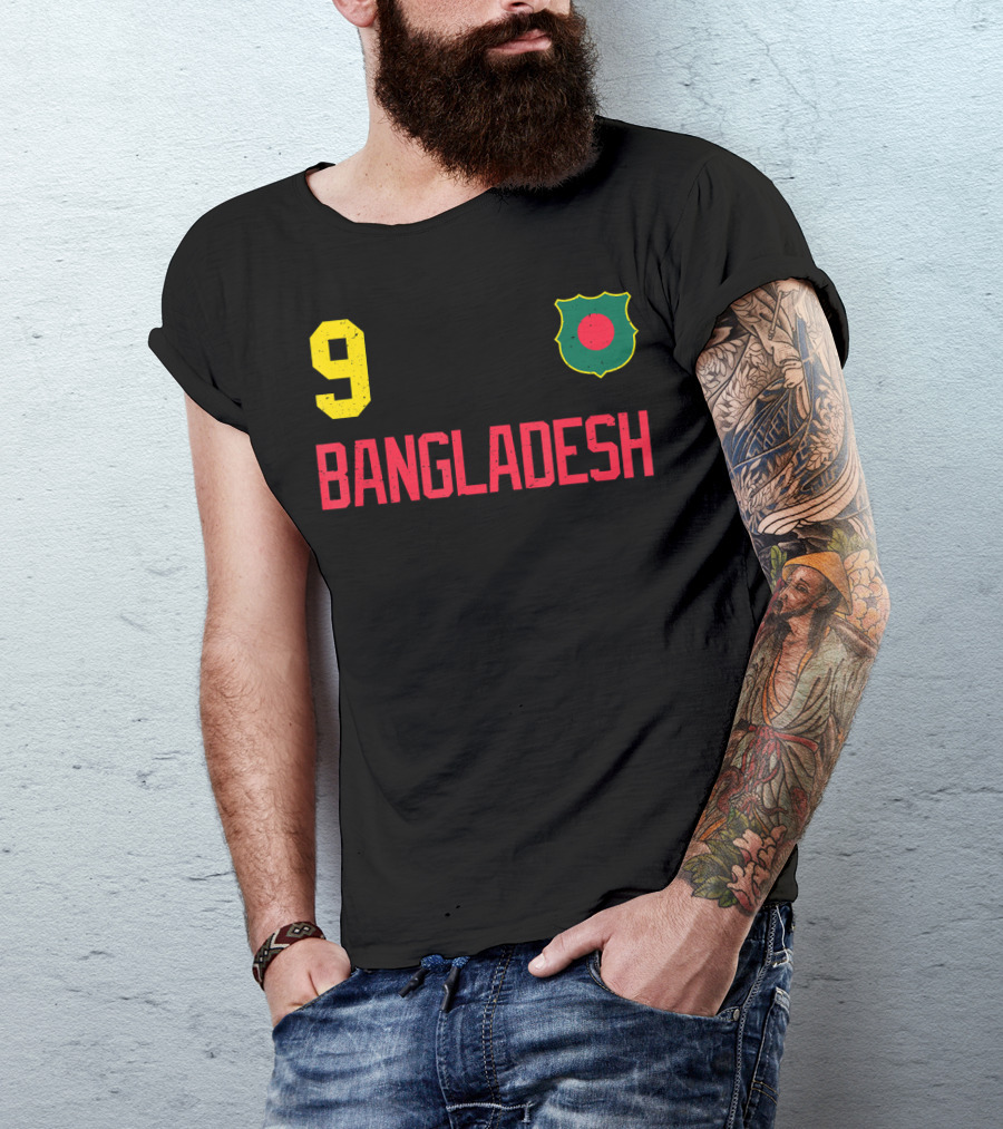 9 Bangladesh Football Soccer Cricket T-Shirt